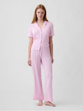 Gap Light Pink Two-Piece Modal Pajama Set M